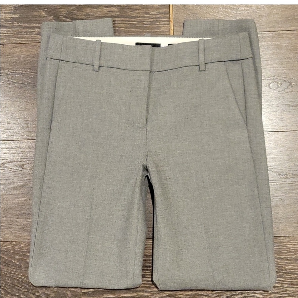 LIKE NEW J CREW CAMERON FIT FULL LENGTH SLIM PANTS IN FOUR SEASON STRETCH 4 Gray